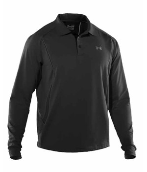 Under Armour Mens ColdGear Longsleeve Colorblock Polo Shirt