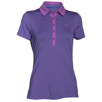 under armour ladies zinger short sleeve stripe polo shirt