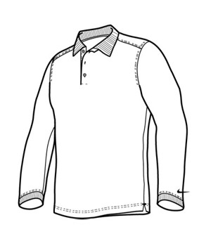 Nike Mens Dri-Fit Tech Long Sleeve Solid Polo Shirt 2011