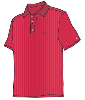 Nike Mens TW Dri-Fit Drop Needle Polo Shirt 2010