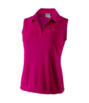 Nike Ladies Dri-FIT Line Body Map Polo Shirt (Sleeveless)