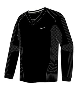 Nike Mens Athlete Coolmax Wool V-Neck Sweater