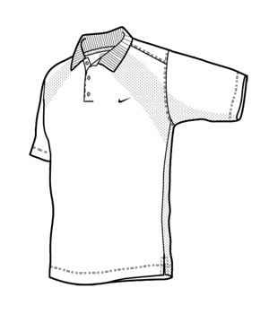 Nike Mens Dri-Fit Body Mapping Polo Shirt