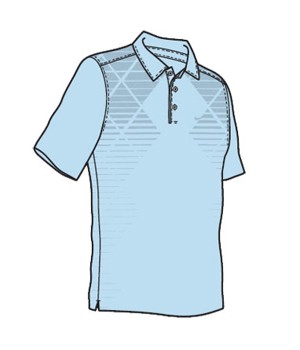 Nike Mens TW Dri-Fit Mercerized Body Map Polo Shirt