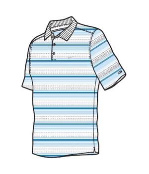 Nike Mens TW Dri-Fit Mesh Stripe Polo Shirt