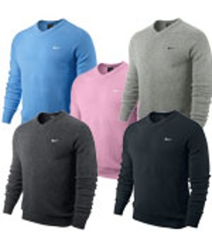 Nike Mens Seamless Lambswool V-Neck Sweater 2012