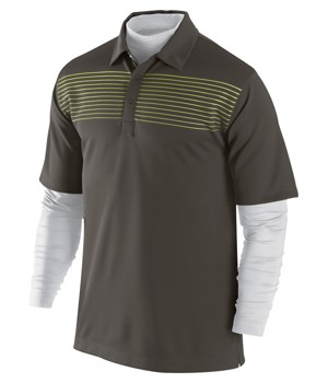 Nike Mens Stripe Layered Golf Polo Shirt 2011