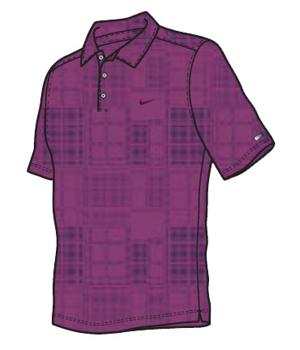 Nike Mens Dri-Fit Engineered Mesh Plaid Polo Shirt 2011