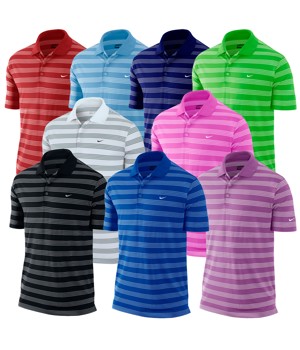 Nike Mens Dri-Fit Tech Stripe Polo Shirt 2012