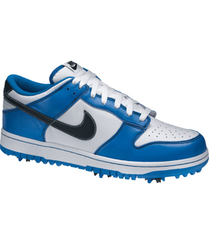 Nike Mens Dunk NG Golf Shoes (White/Black/Soar) 2012