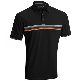 mizuno mens chest stripe cotton polo shirt