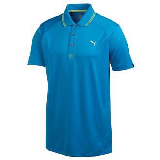 puma mens cat jacquard polo shirt