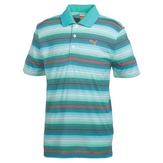 puma mens road map stripe polo shirt