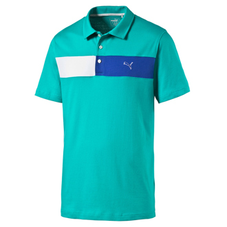 puma mens cool touch block polo shirt