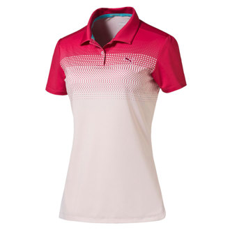 puma ladies colourblock fade polo shirt