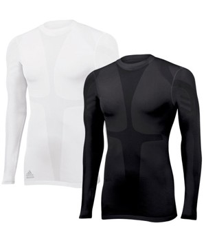 Adidas Mens TechFit Long Sleeve Crew Body Mock