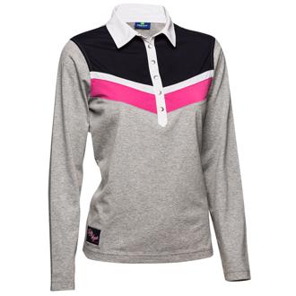 daily sports ladies tilly long sleeve polo shirt