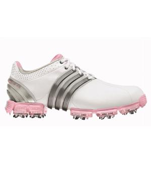 Adidas Ladies Tour 360 3.0 Golf Shoes (White/Blossom)