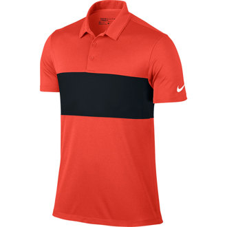 nike mens breathe colour block polo shirt