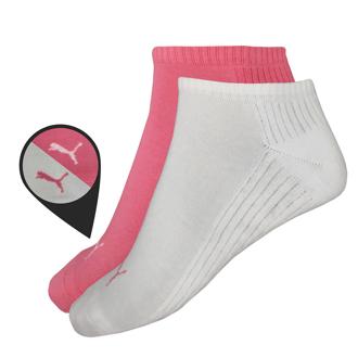 puma ladies multi sport sneaker socks (2 pack)