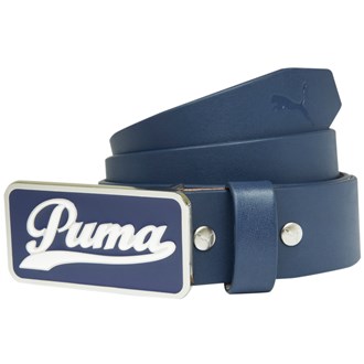 puma script fitted belt