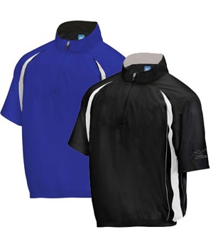 Mizuno Mens 1/4 Zip WindLite Shower Top (Short Sleeve)