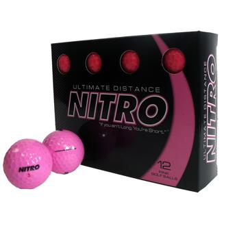 nitro ultimate distance pink balls (12 balls)