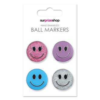 Smiley ball marker set (4 pack) van kantoor artikelen tip.