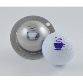 tin cup ball marker   breakfast ball