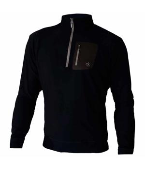 Calvin Klein Mens Zip Neck Overknit