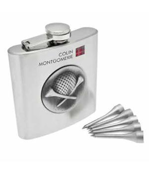 Golfers Hip Flask Set (Colin Montgomerie Collection)