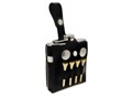 Leather Hip Flask & Tees (Colin Montgomerie Collection)