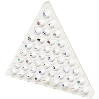 45 ball pyramid display rack van kantoor artikelen tip.