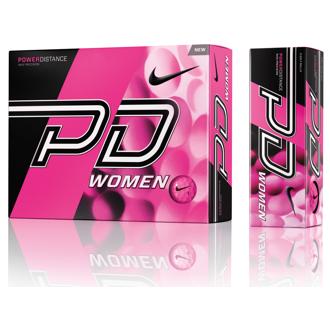 nike ladies power distance pd9 pink balls (12 balls)