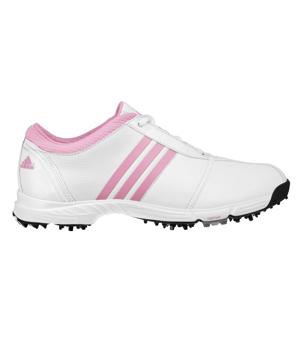 Adidas Junior Tech Response Golf Shoes (White/Blossom) 2011