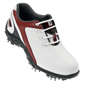 Junior Golf Shoes (White/Red) 2012
