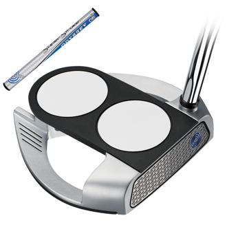 odyssey works versa 2 ball fang tank putter with superstroke grip