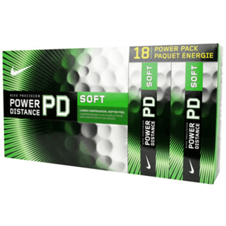 Nike Power Distance PD7 Soft Golf Balls (18