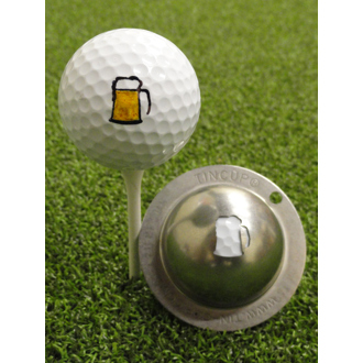 tin cup ball marker   19th hole