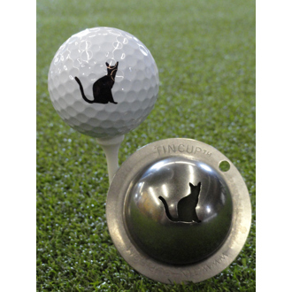 tin cup ball marker   nine lives