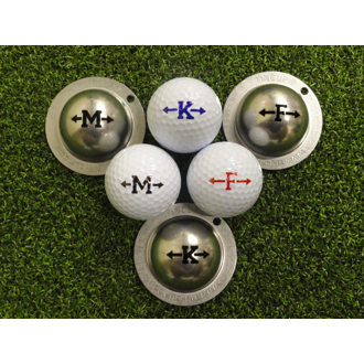 Tin cup ball marker   alpha players van kantoor artikelen tip.