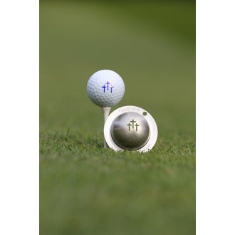 tin cup ball marker   divine intervention