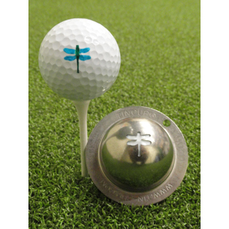 tin cup ball marker   dragonfly