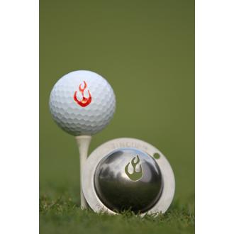 tin cup ball marker   en fuego