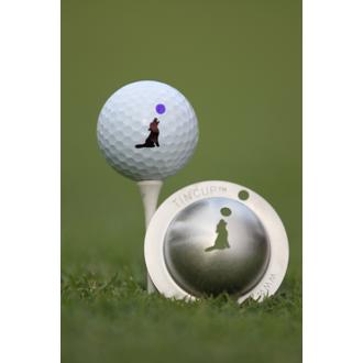 tin cup ball marker   howl at the moon