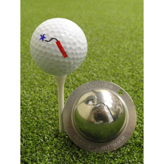 Tin cup ball marker   light it up van kantoor artikelen tip.