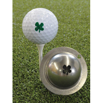 tin cup ball marker   luck of the irish