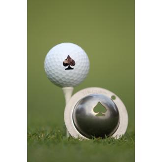 Tin cup ball marker   poker face van kantoor artikelen tip.