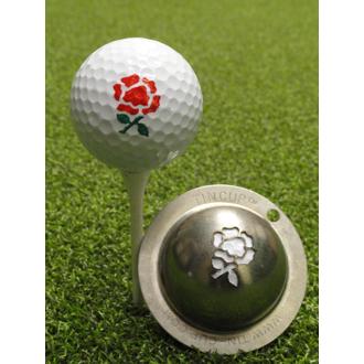 tin cup ball marker   rose