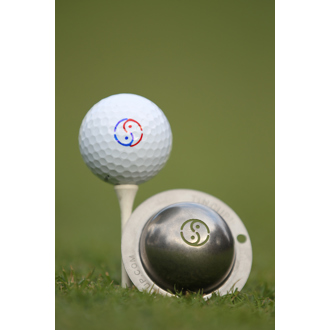 tin cup ball marker   yin yang